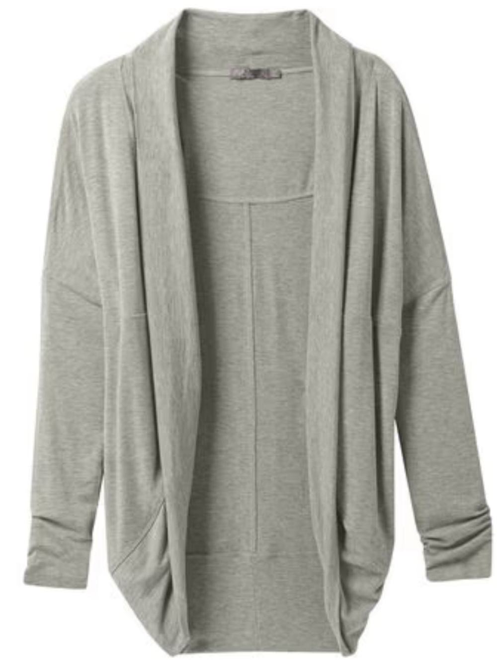 prAna Foundation Munra Wrap Sweater Plus Size 1X Modal Gray